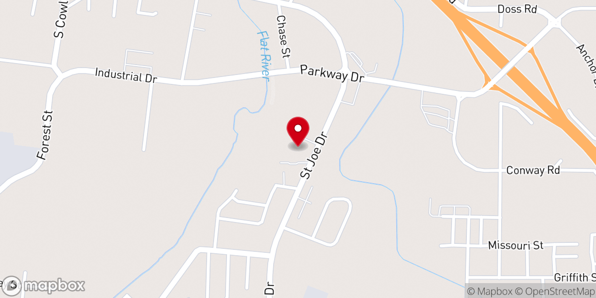 Map showing location of Park Hills Assembly