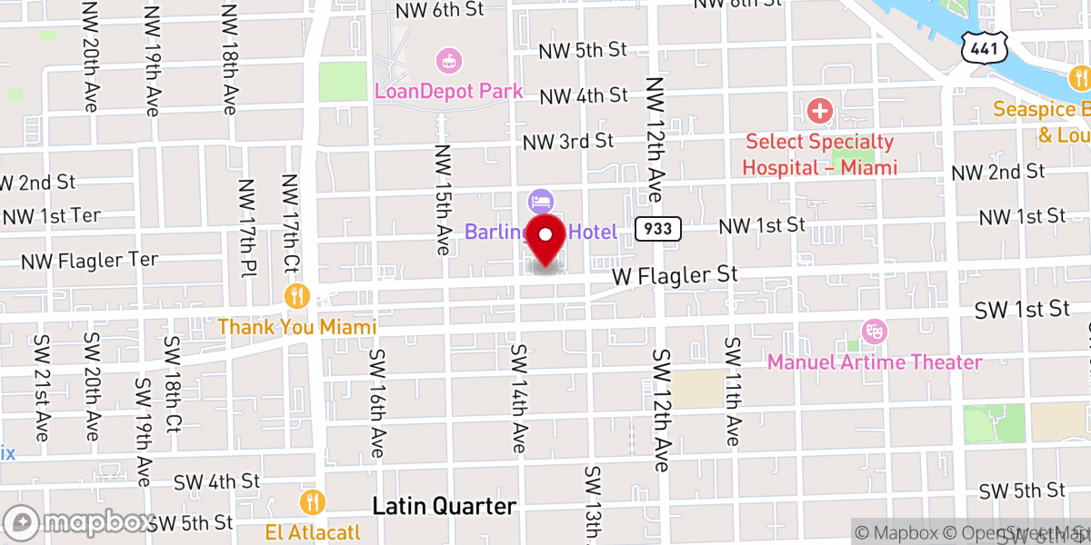 Map showing location of St. John Bosco Catholic Church
