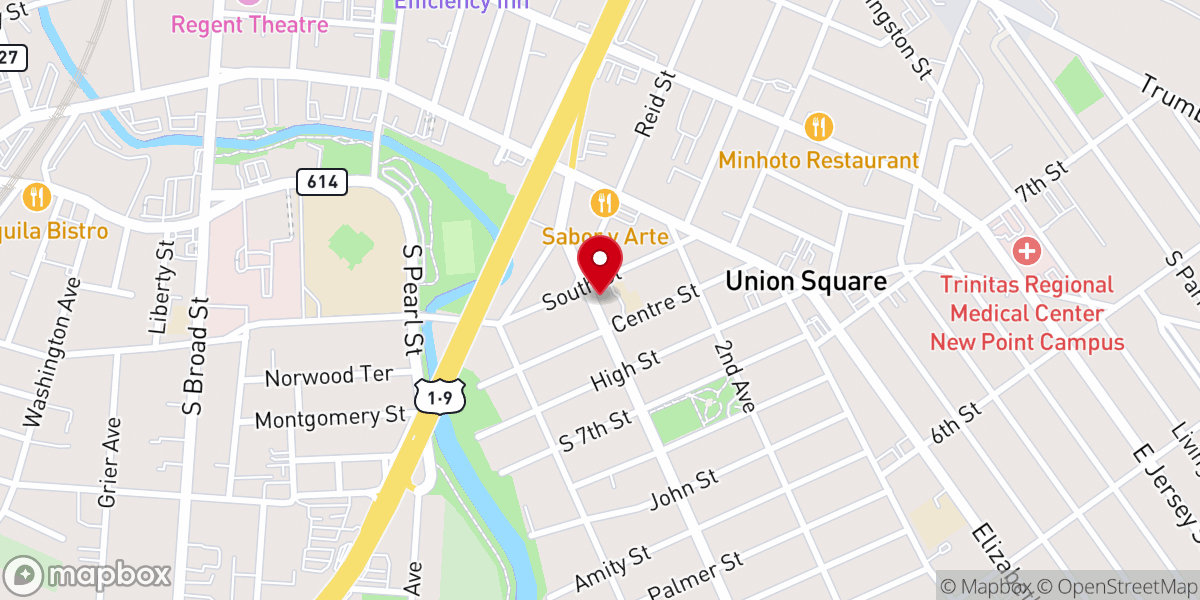 Map showing location of Saint Anthony's Convent