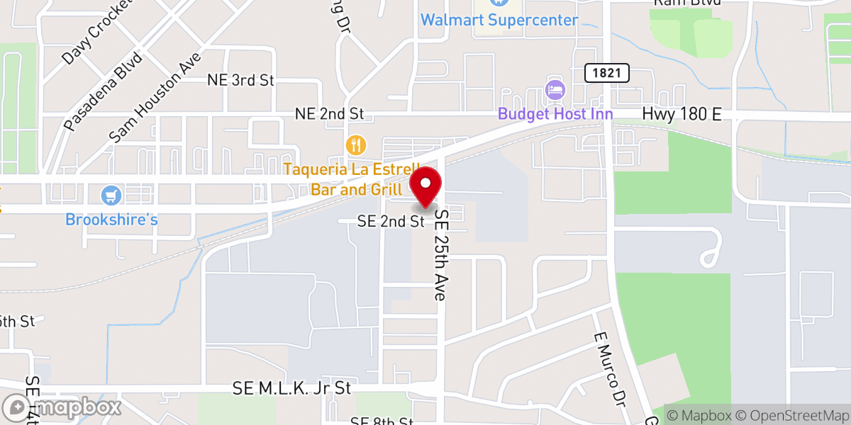 Map showing location of Well of Life Church