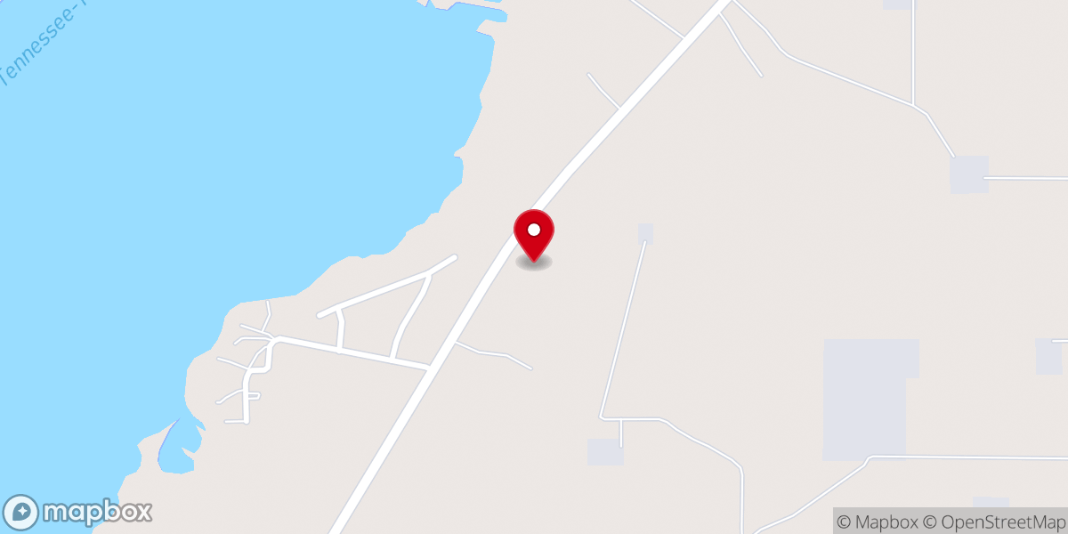 Map showing location of Gregory Chapel Baptist Church