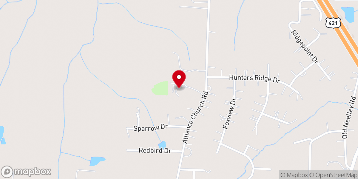 Map showing location of New Covenant Church