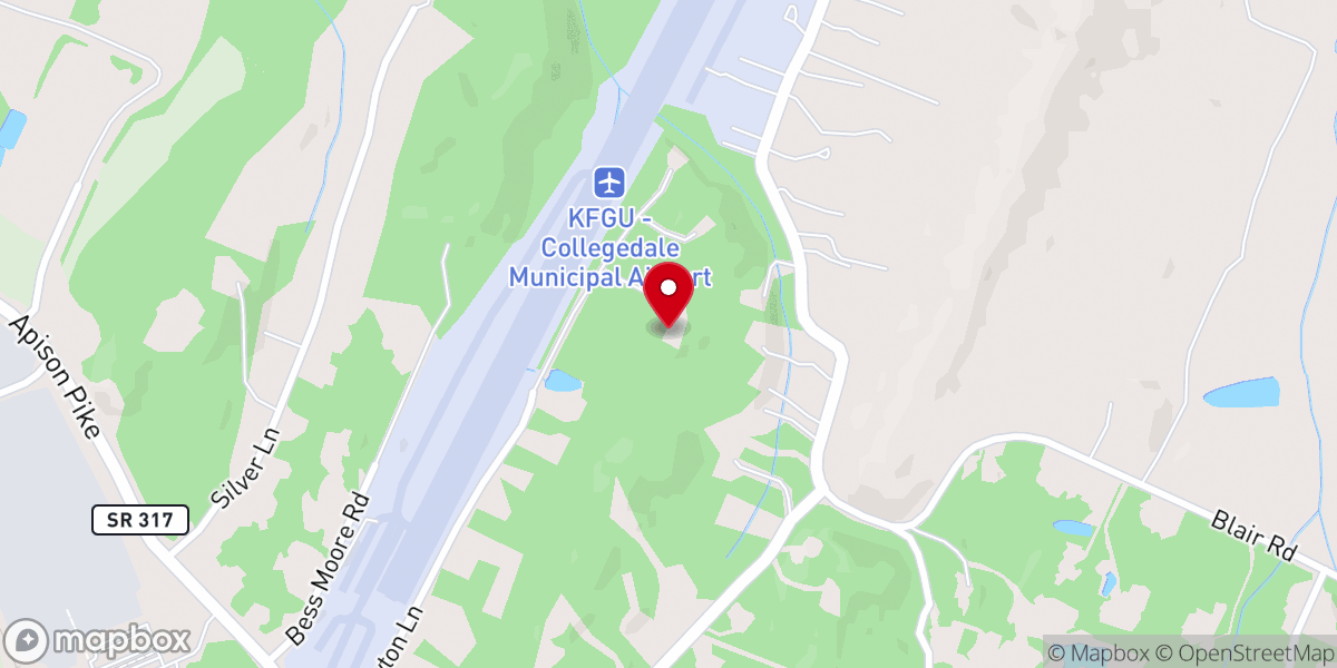Map showing location of Frontline Builders Inc