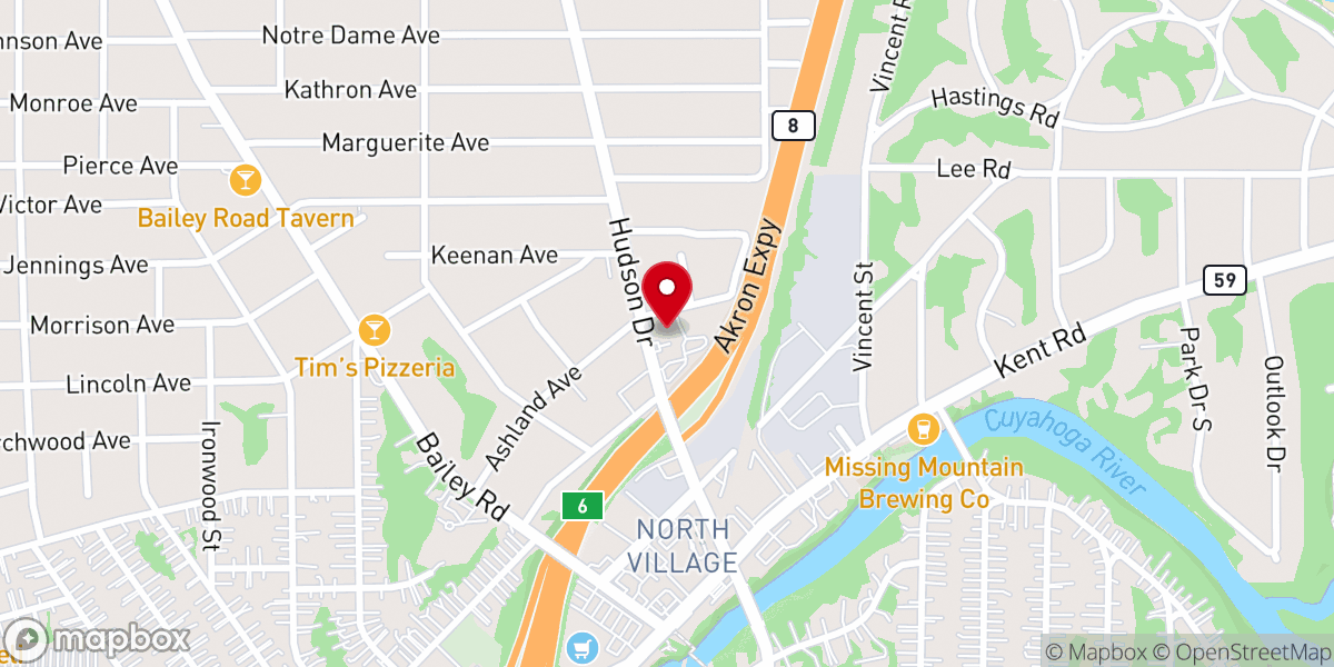 Map showing location of United Presbyterian Church