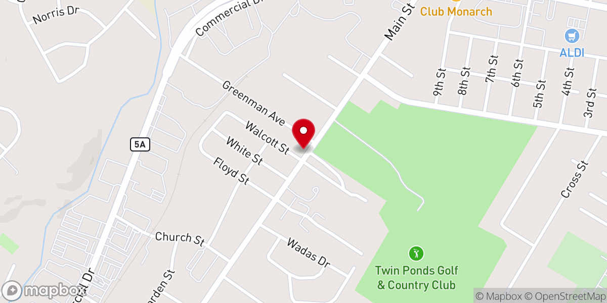Map showing location of Sacred Heart of Jesus