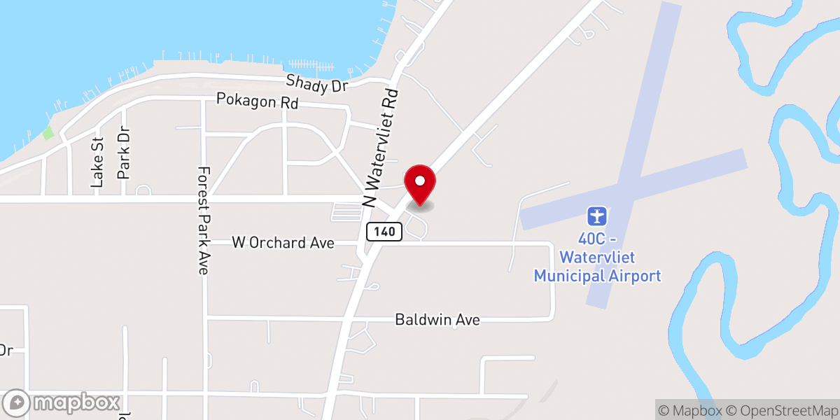 Map showing location of Believer's Fellowship Church