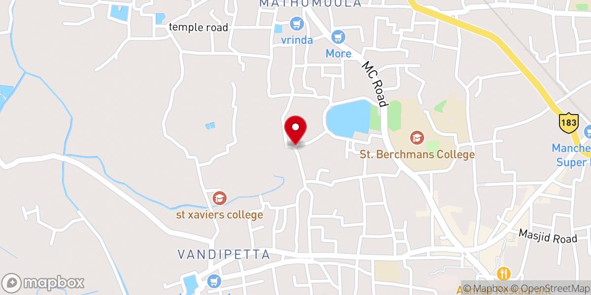 Map showing location of Kakkamthodu kurishadi
