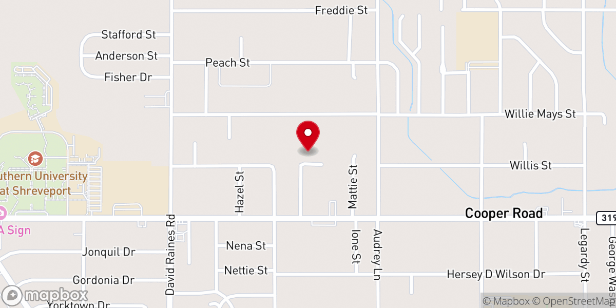 Map showing location of Lake Bethlehem Baptist Church