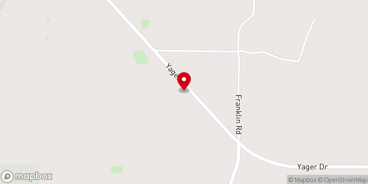Map showing location of New Bethel Baptist Church