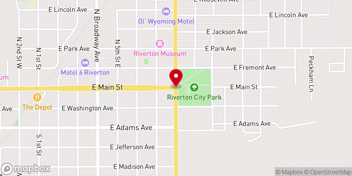 Map showing location of Sharon Wooten home town