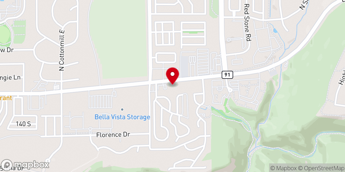 Map showing location of Grace Baptist Church of Washington Utah