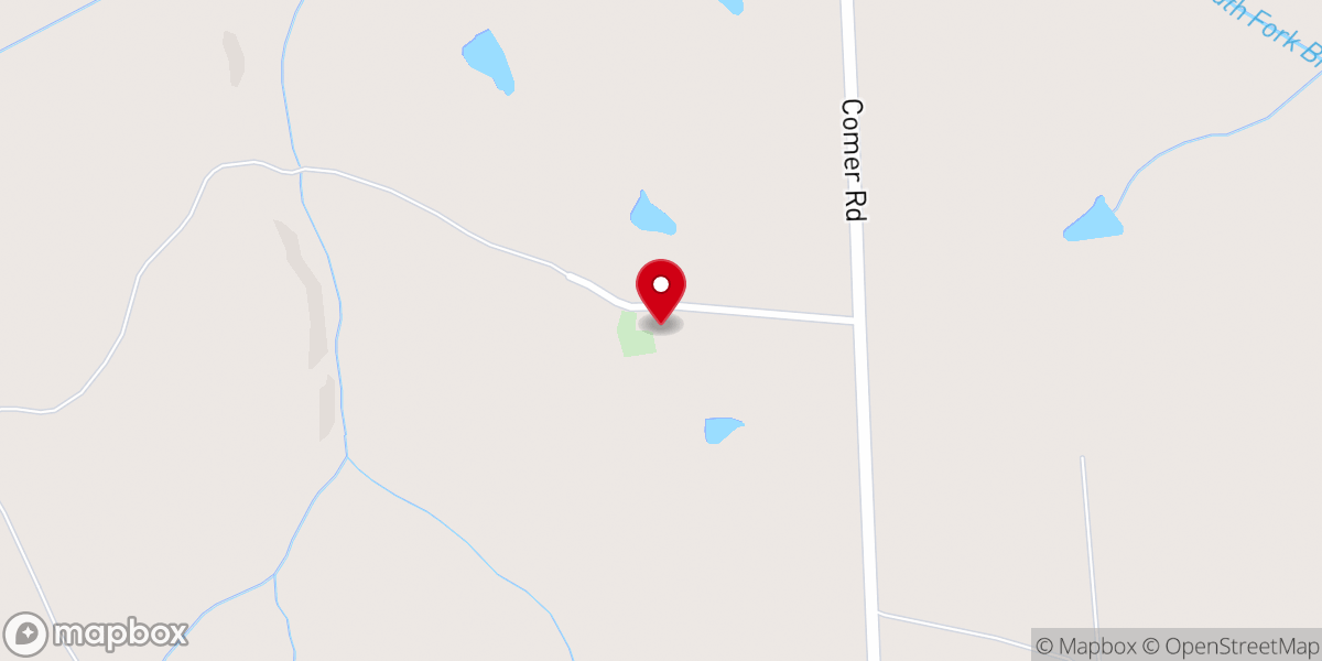 Map showing location of Gholston Baptist Church