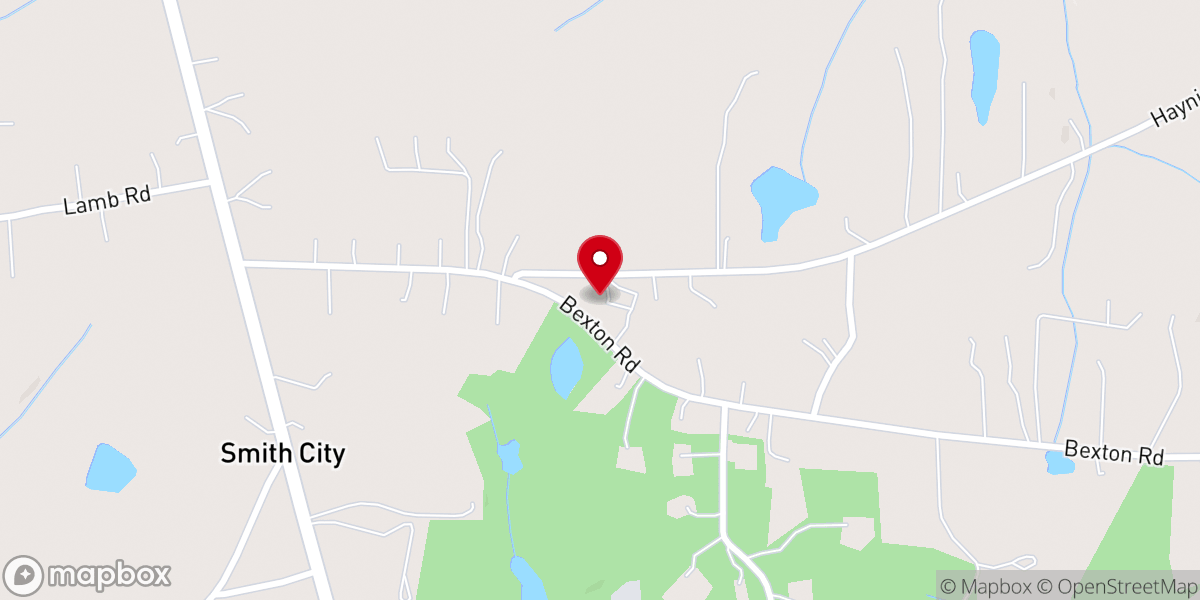 Map showing location of Rehoboth Baptist Church