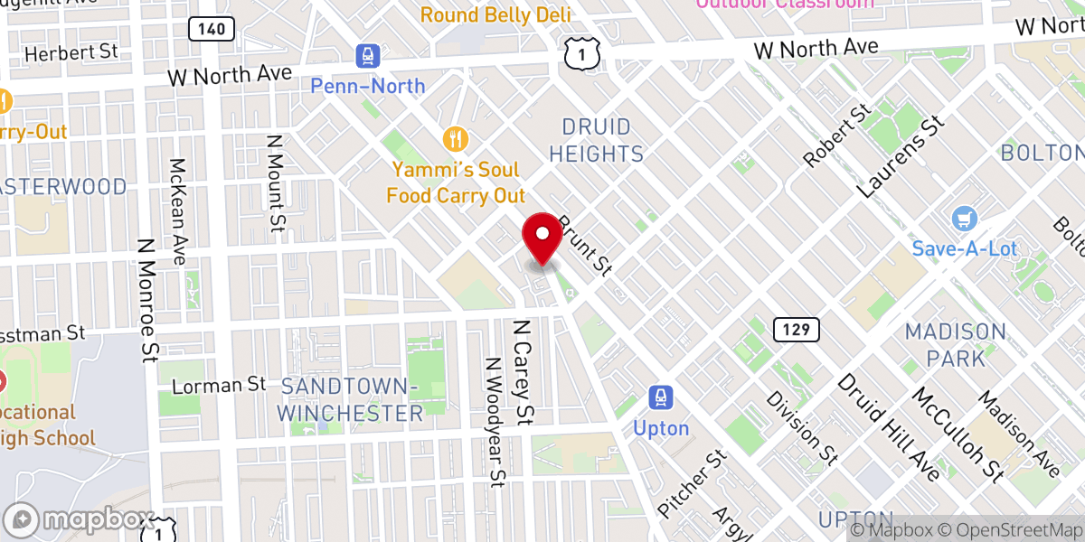 Map showing location of St Peter Claver - St Pius V Catholic Church