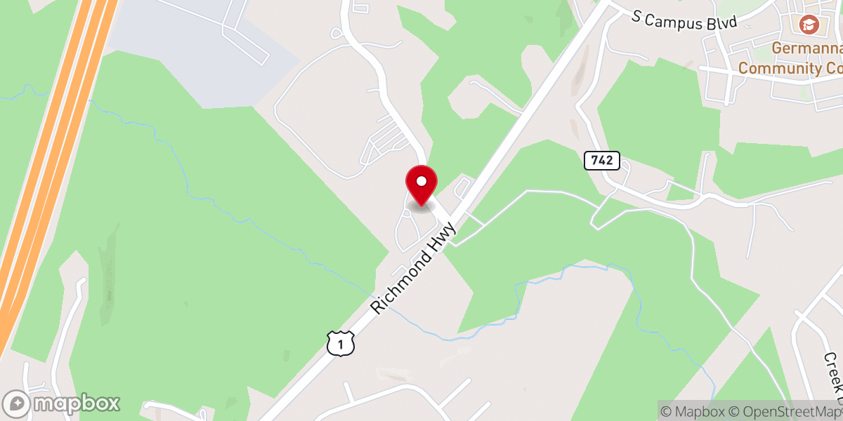 Map showing location of Living Water AME Church