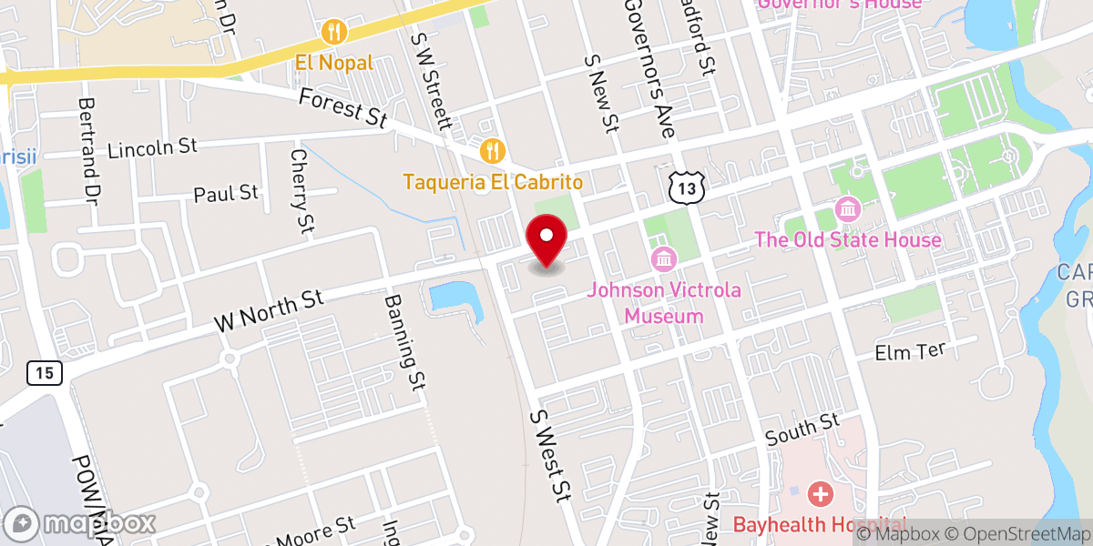 Map showing location of Helping Hands Ministry Inc