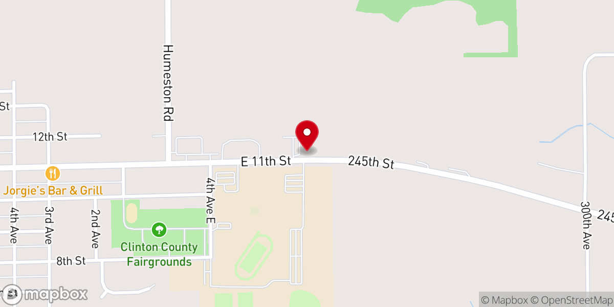 Map showing location of Grace Lutheran Camp Inc
