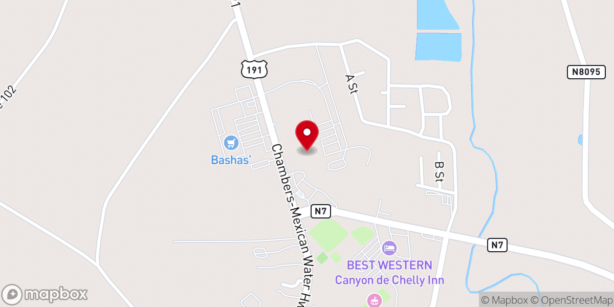 Map showing location of The Potter's House Christian Center
