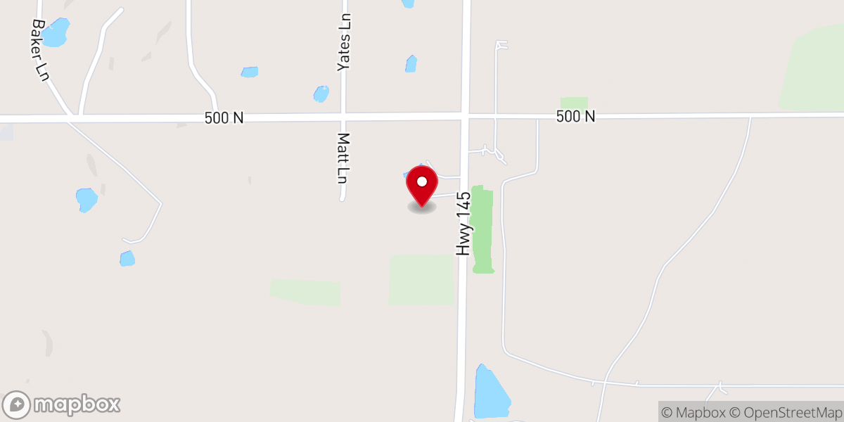 Map showing location of Baptist Hour Association