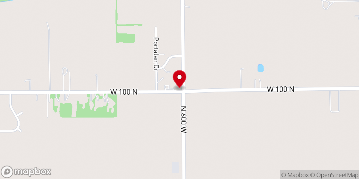 Map showing location of Amity United Methodist Church