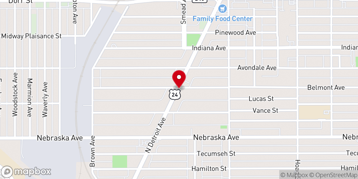 Map showing location of New Jerusalem Christian Center