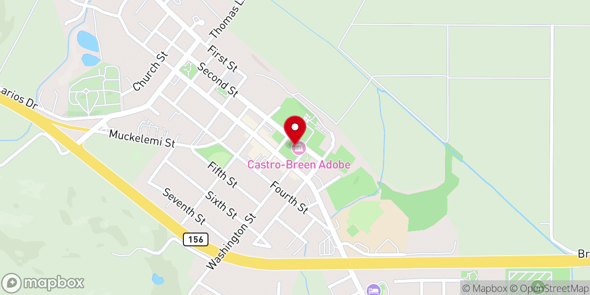 Map showing location of San Juan Bautista State Historic Park