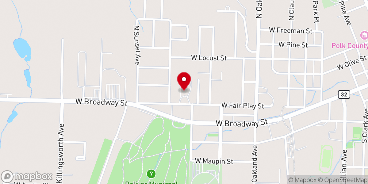 Map showing location of Sacred Heart Hall