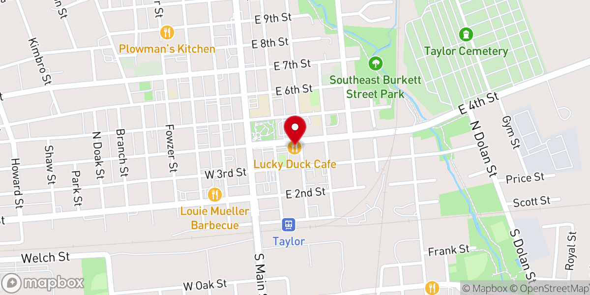 Map showing location of Potter's House Christian Church of Taylor