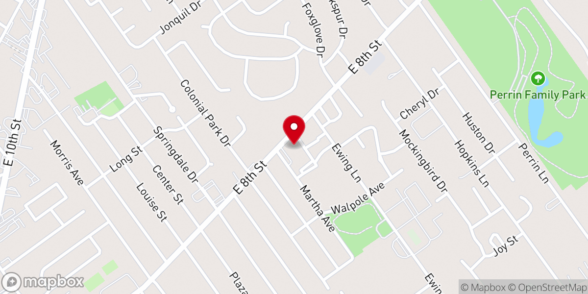 Map showing location of Sacred Heart Catholic Church