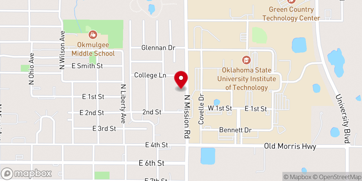 Map showing location of Belvin Baptist Church