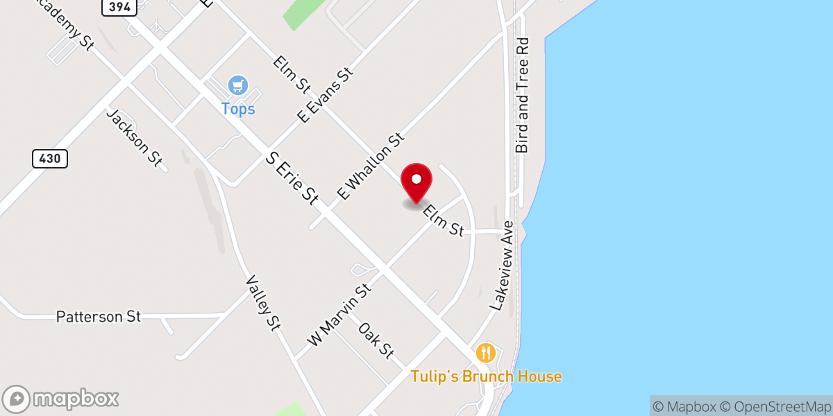 Map showing location of St Mark Lutheran Church