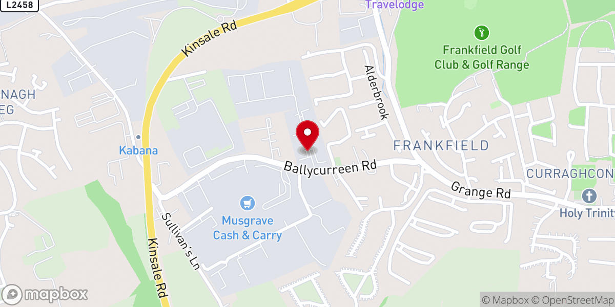 Map showing location of Red Abbey Motors