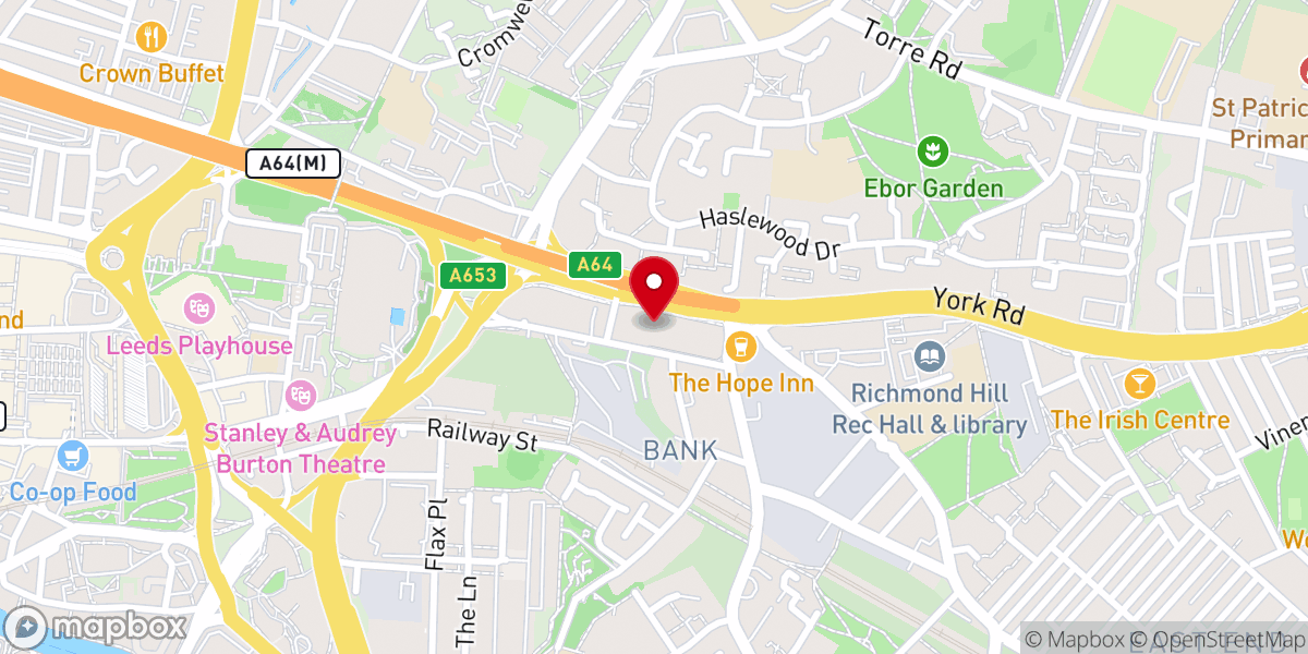 Map showing location of Leeds Word of Grace Church