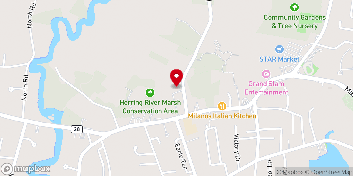 Map showing location of Holy Trinity Chapel