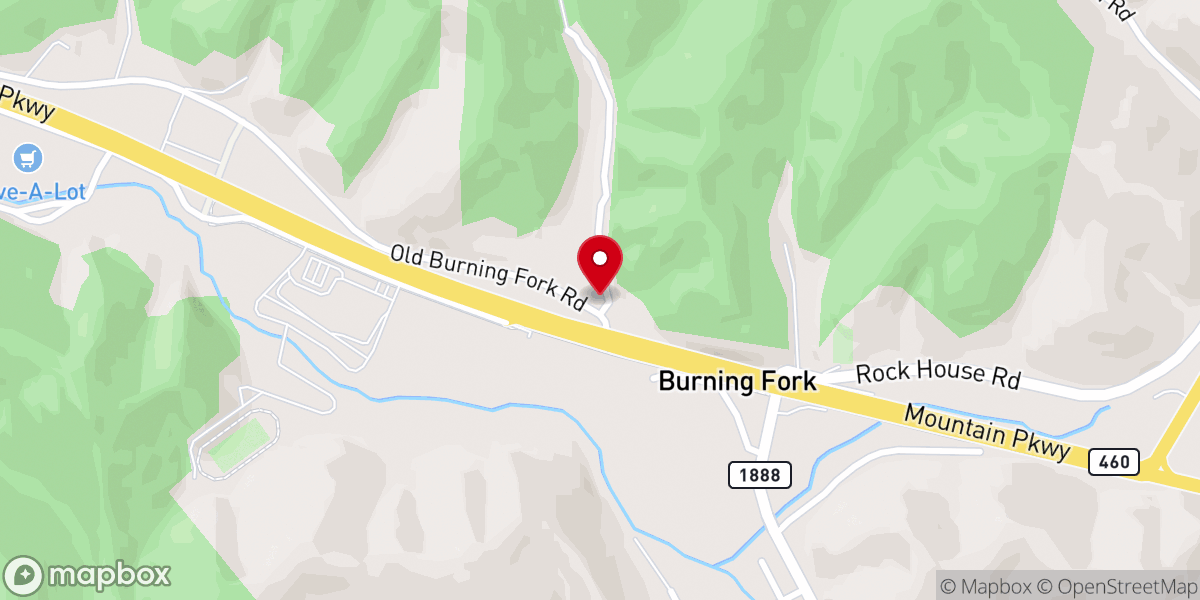 Map showing location of Faith Freewill Baptist Church