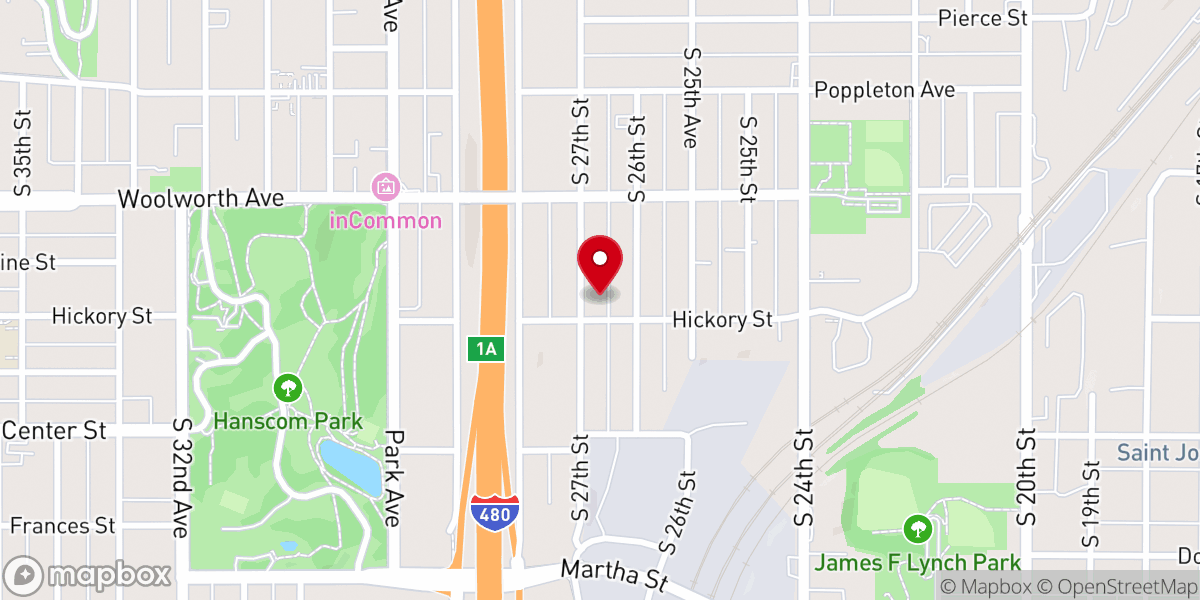 Map showing location of Faith Bible Church