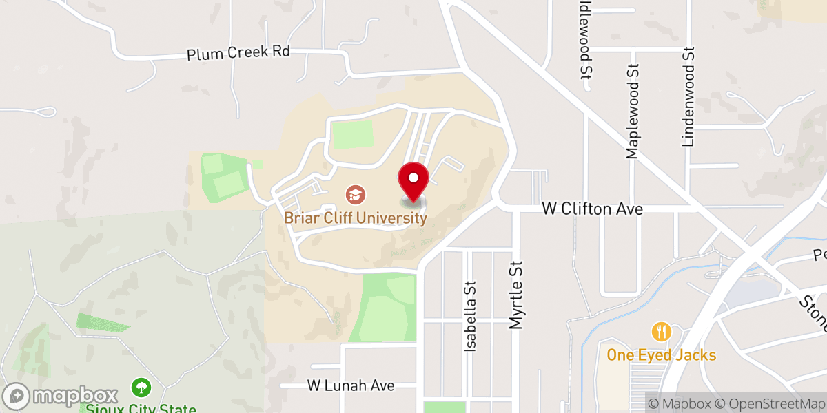 Map showing location of Our Lady of Grace Chapel