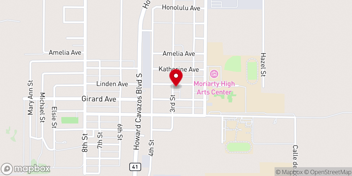 Map showing location of Estancia Valley Catholic Parish Office