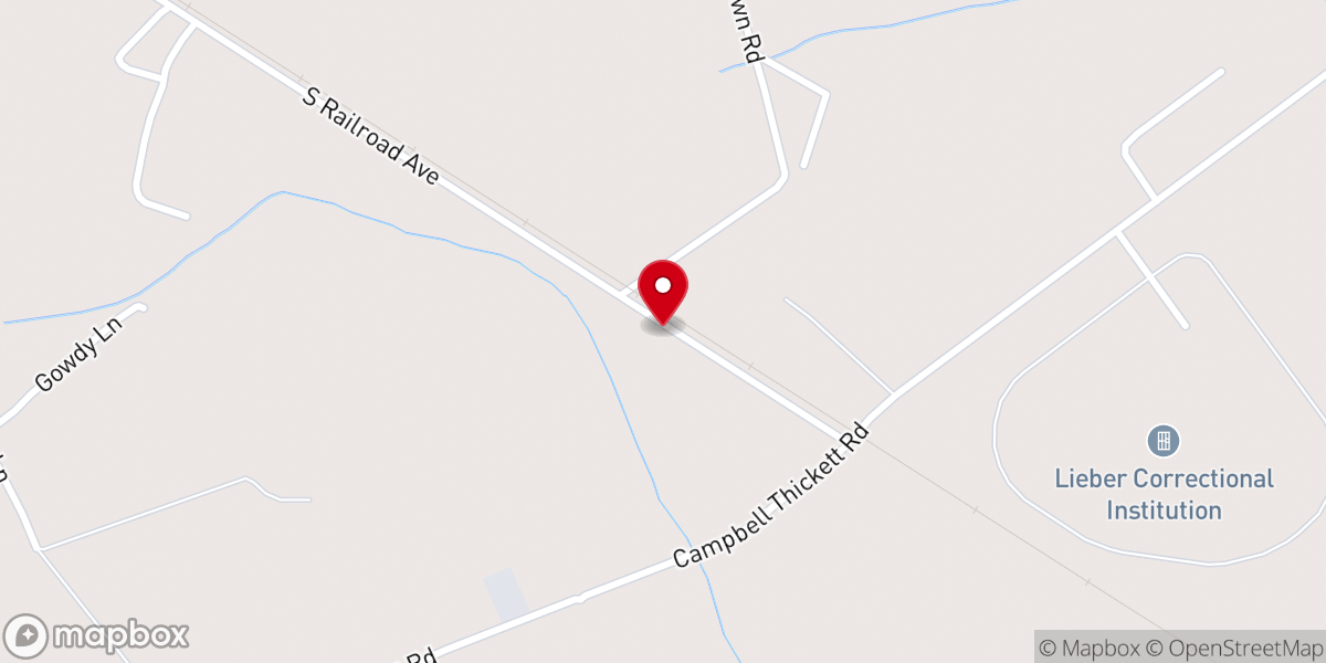 Map showing location of Bethel African Methodist Episcopal Church South