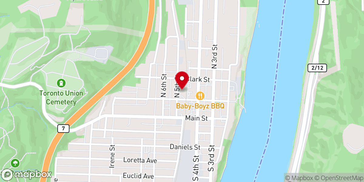 Map showing location of Cornerstone Church