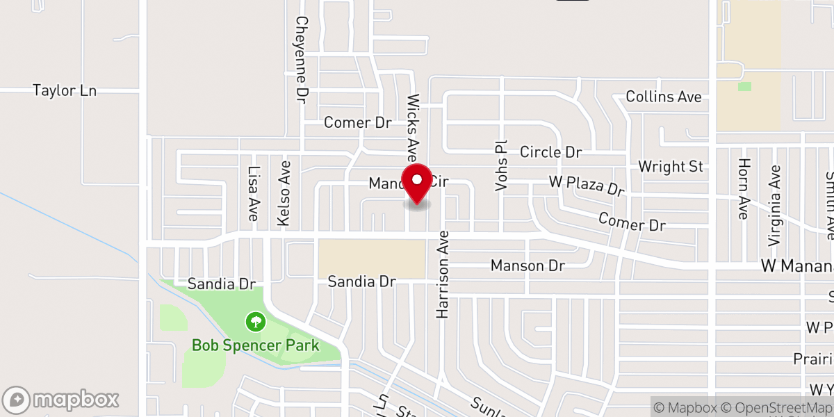 Map showing location of Sandia Church Clovis