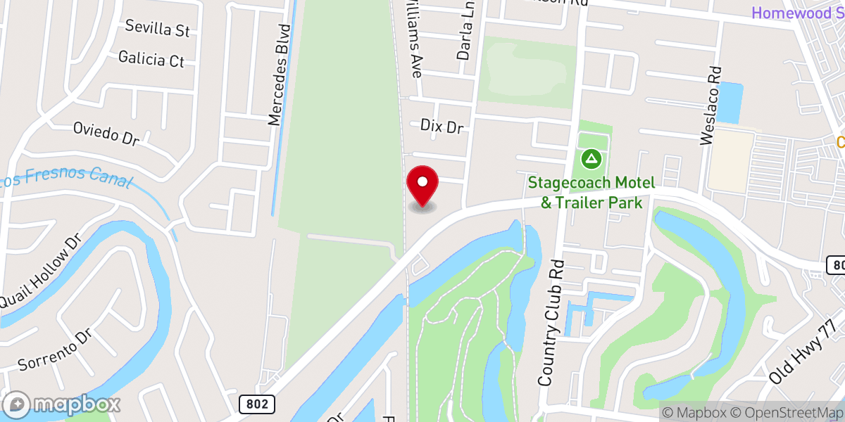 Map showing location of Centro Cristiano Vida
