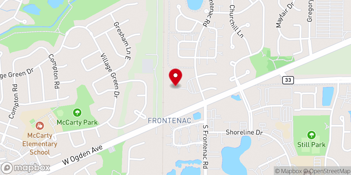 Map showing location of Village Baptist Church of Aurora Food Pantry