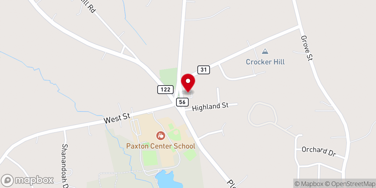 Map showing location of St. Columba Parish