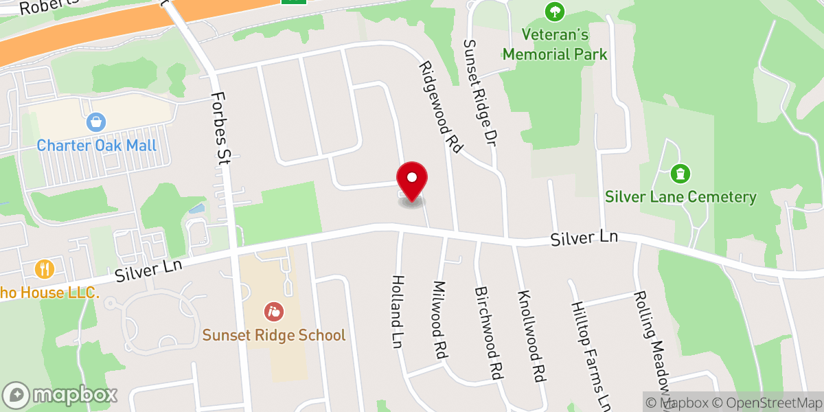 Map showing location of Faith Church