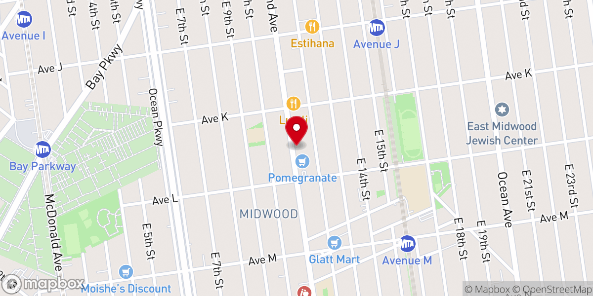 Map showing location of Kahal Yismach Moshe Inc
