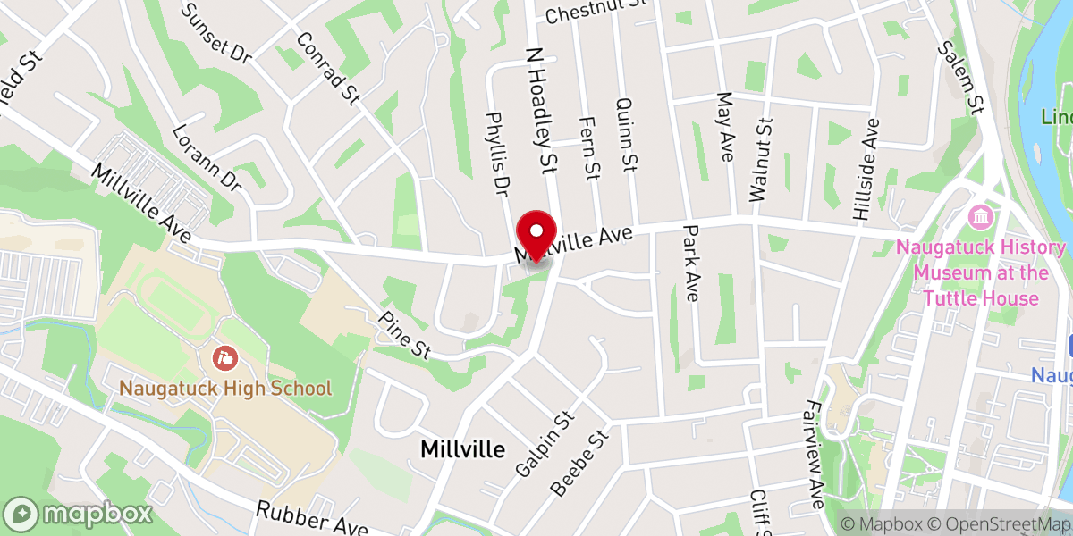 Map showing location of St. Paul's Lutheran Church