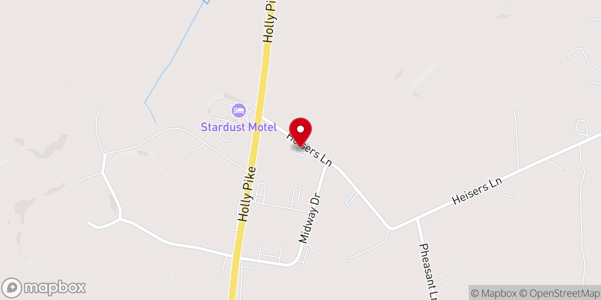 Map showing location of Midway Gospel Tabernacle