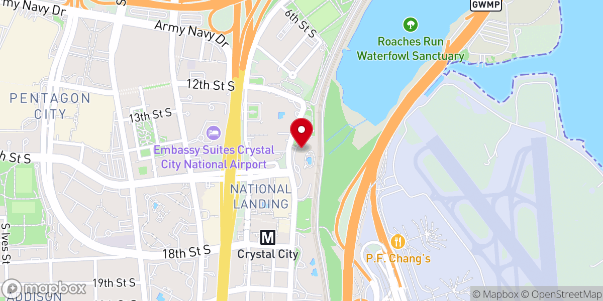 Map showing location of Water Park Towers Apartments