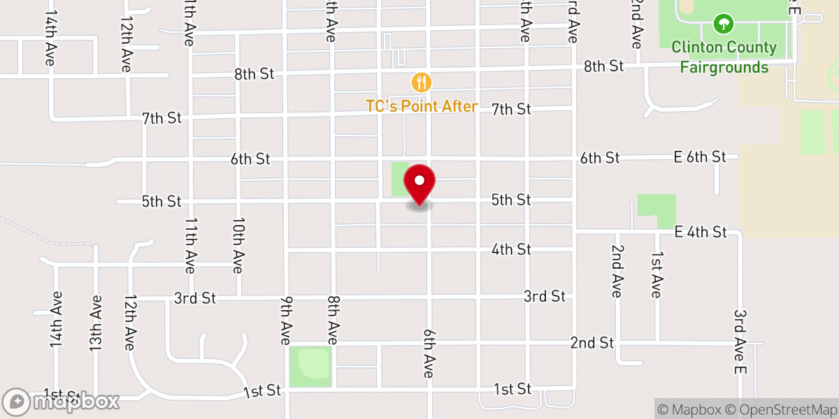 Map showing location of St Joseph Catholic Church